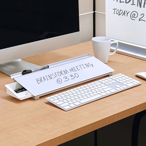 Quartet® Glass Dry-Erase Desktop Computer Pad